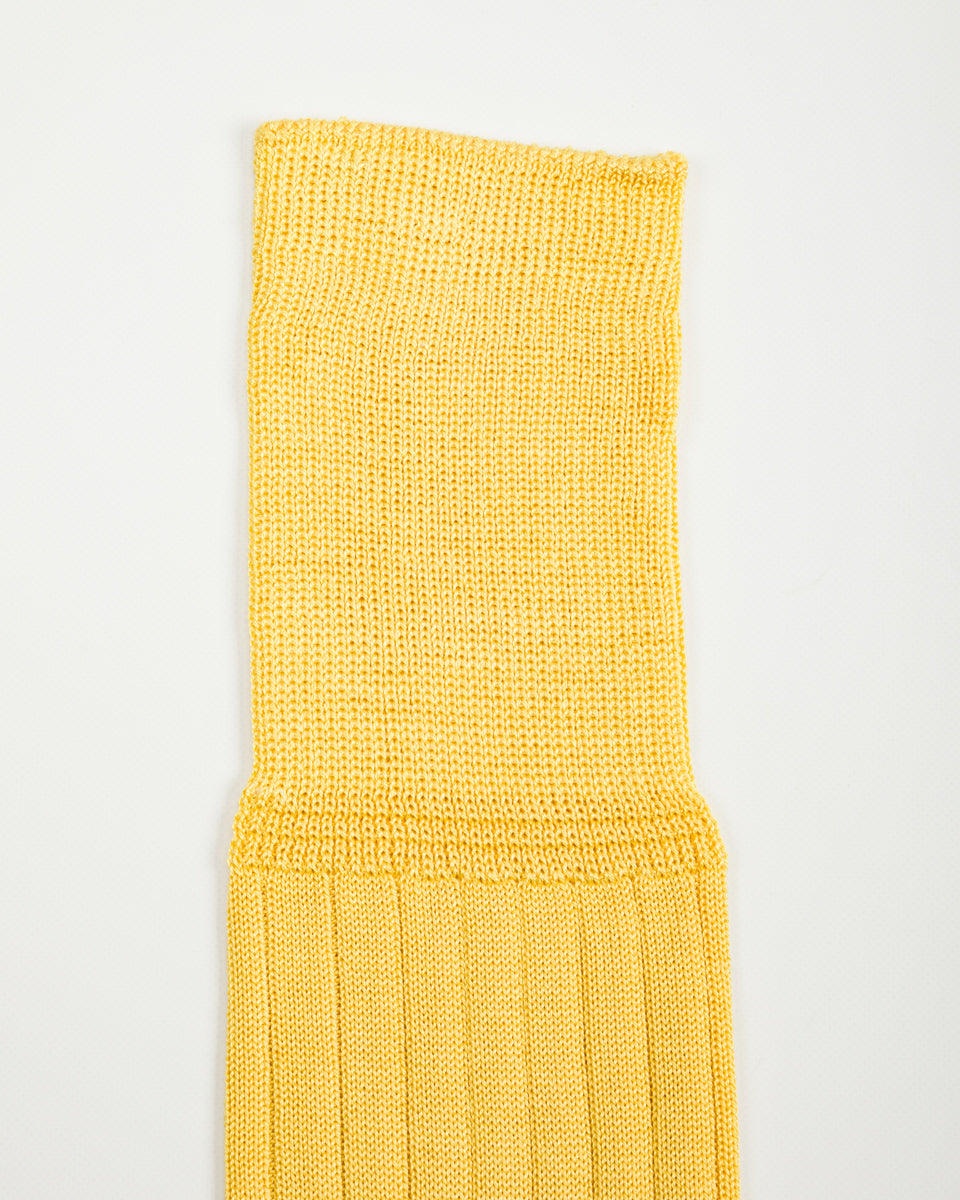 Olde H & Daughter Silk Rib Socks - Citron - Standard & Strange