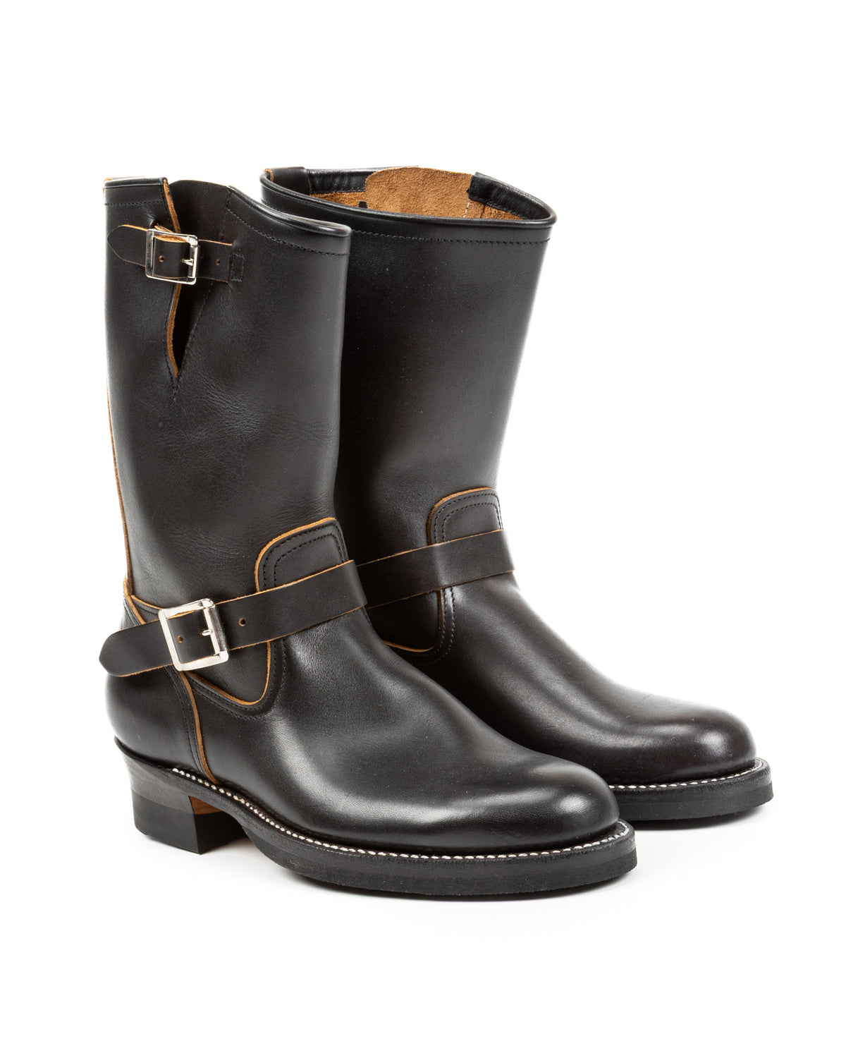 Attractions Engineer Boots - Black Heavyweight Kipskin - Standard & Strange
