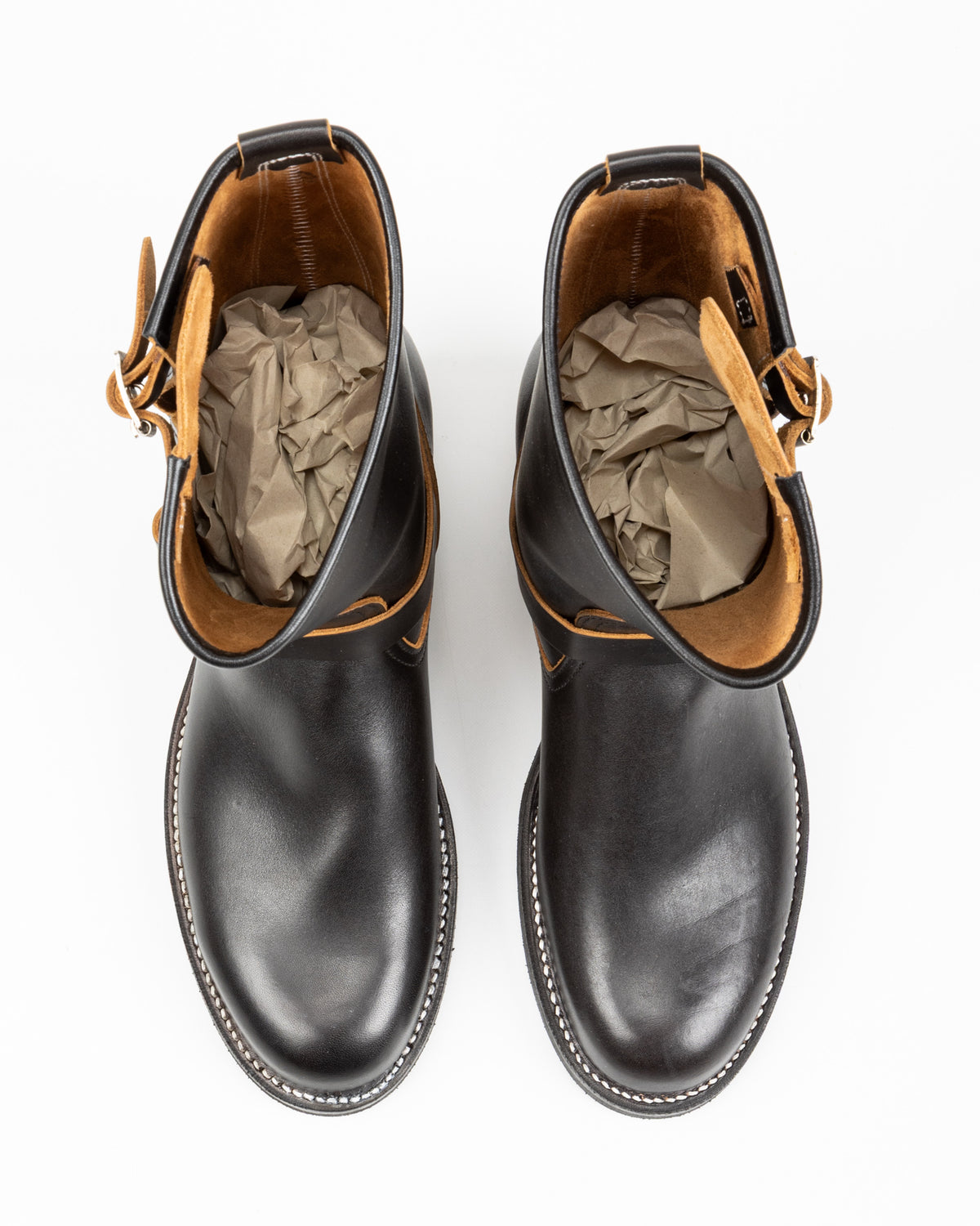 Attractions Engineer Boots - Black Heavyweight Kipskin - Standard & Strange