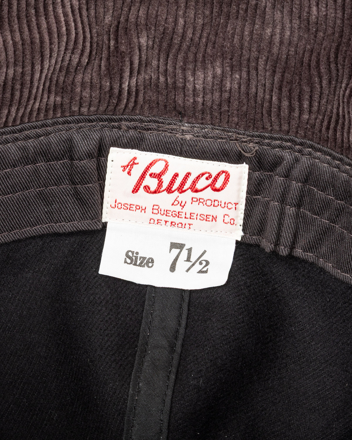 The Real McCoy's Buco Cotton Canvas Windproof Riding Cap - Black - Standard & Strange