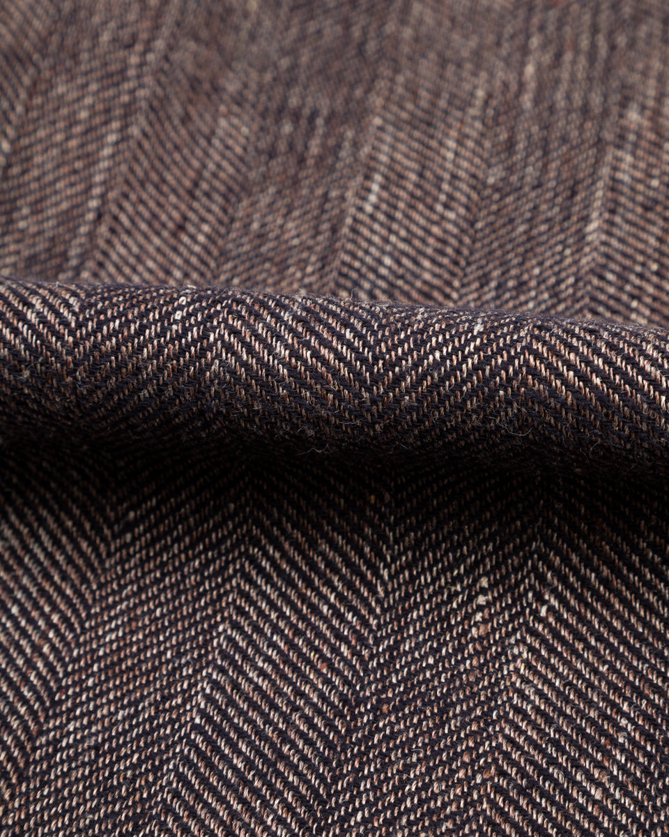 1st PAT-RN Logan Trousers - Melange Brown Herringbone - Standard & Strange