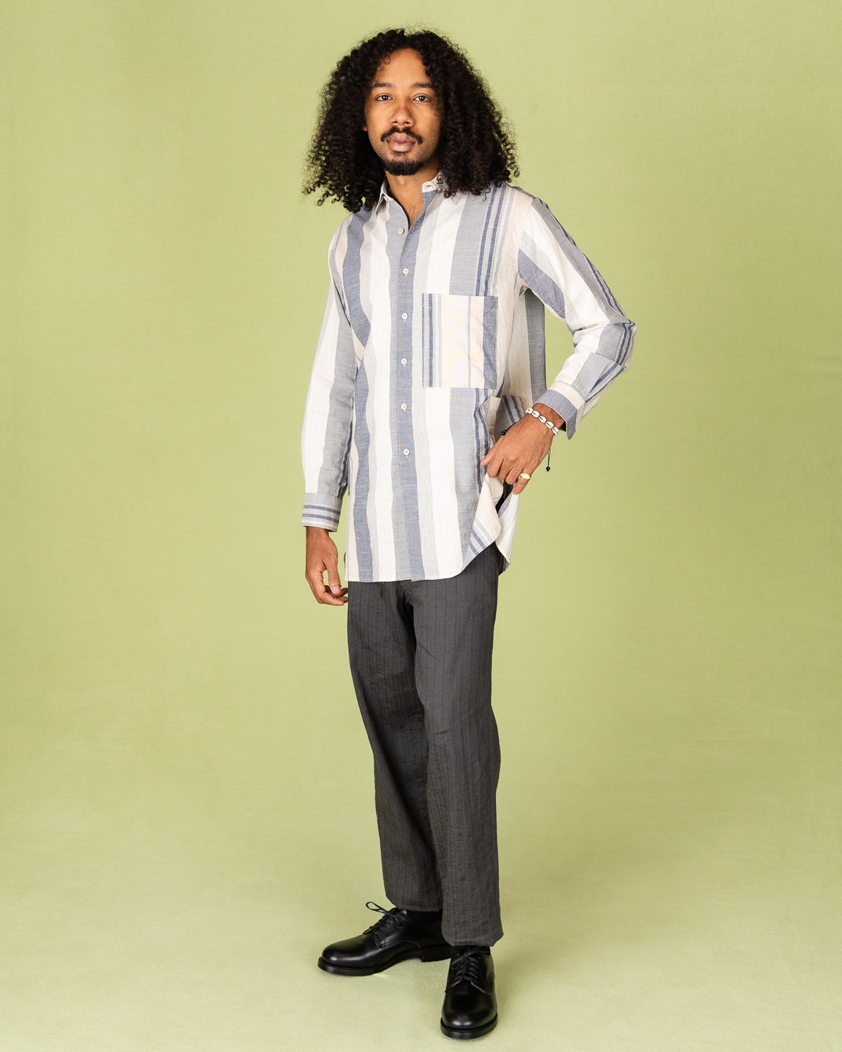 1st PAT-RN Tipo 5 Shirt - Blue/Natural Stripe - Standard & Strange