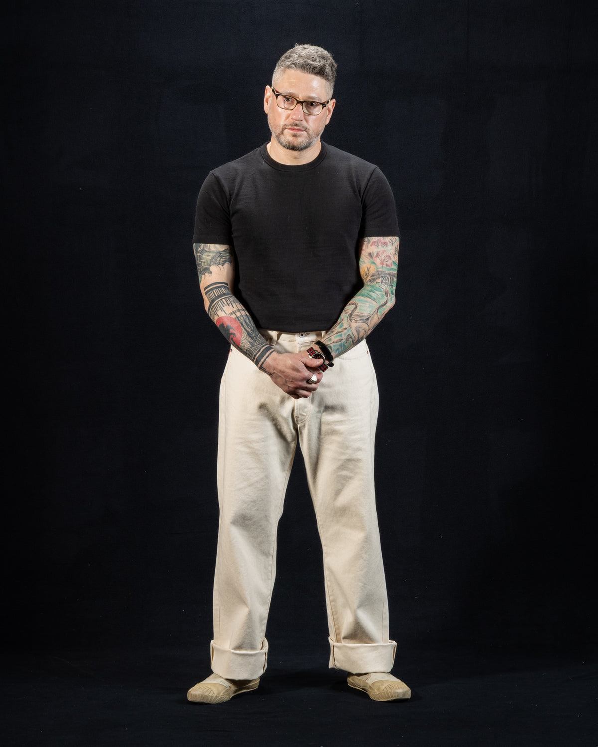 Indigofera Duke Wide Fit - Ecru Smithson Canvas - Standard & Strange