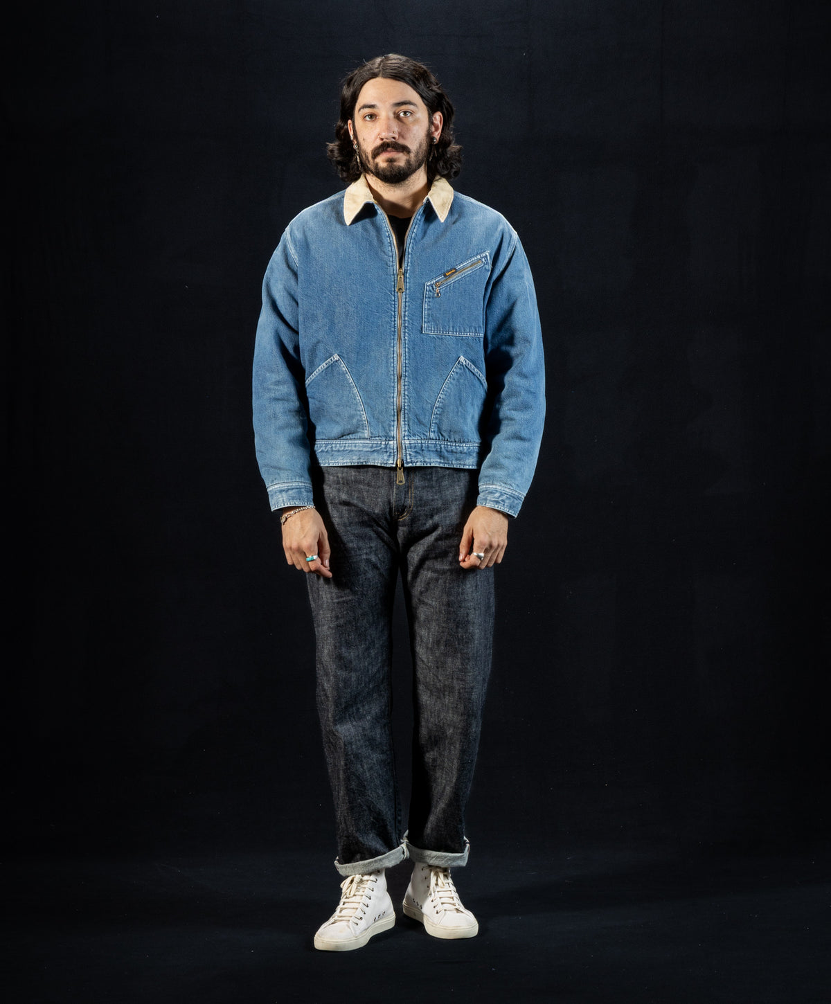 Kapital 11.5oz Denim BONE Lining Reversible ZIP-UP Work JKT - PRO - Standard & Strange