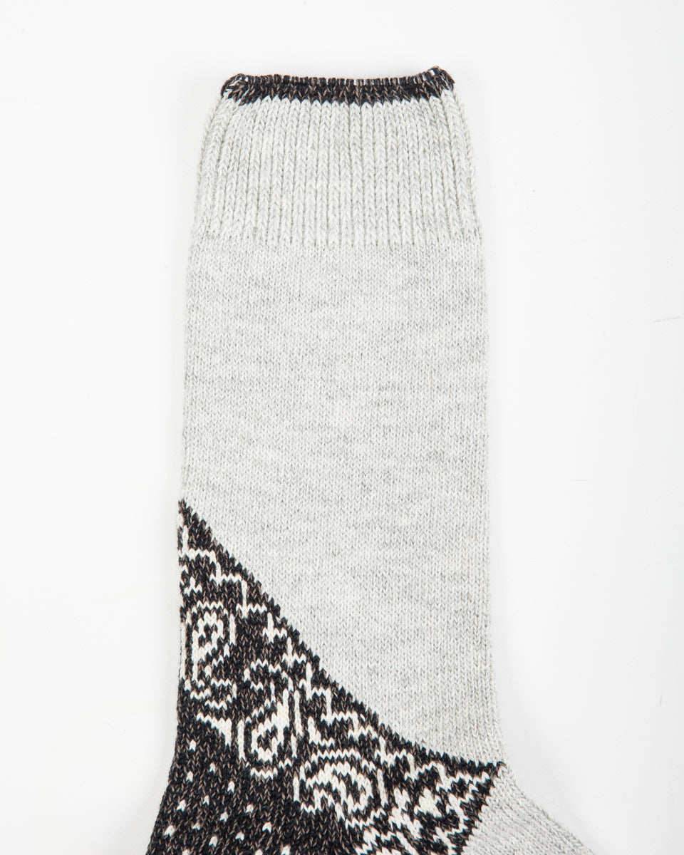 Kapital 96 Yarns Heel Paisley Bandana Socks - Black - Standard & Strange