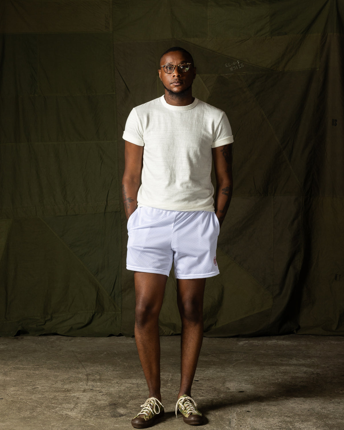 American Trench S&S x American Trench Mesh Short - White - Standard & Strange