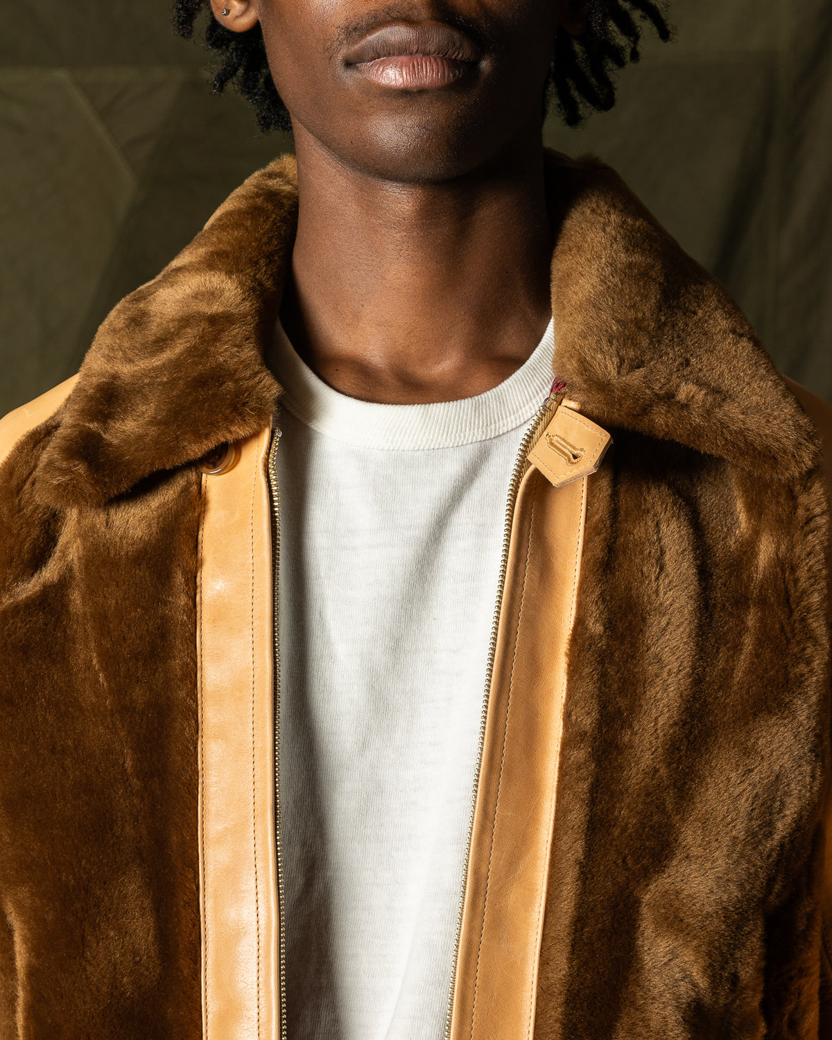 Attractions S&S x Attractions Grizzly Jacket - Brown Mouton - Standard & Strange