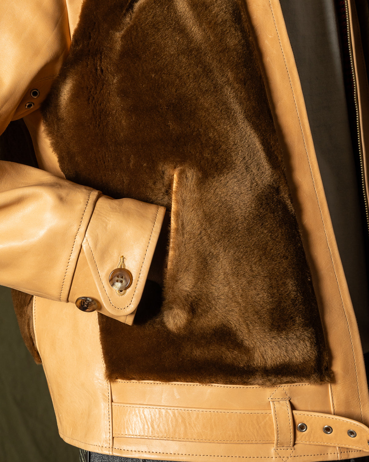 Attractions S&S x Attractions Grizzly Jacket - Brown Mouton - Standard & Strange