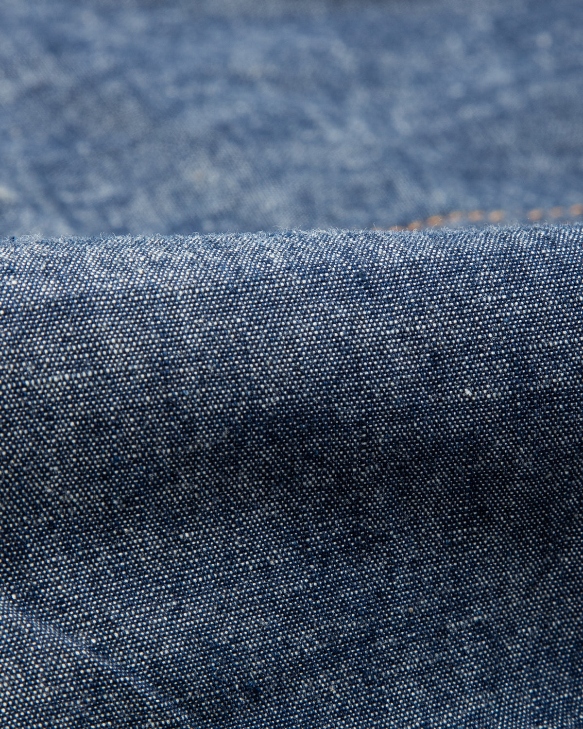 Black Sign 5.5oz Selvage Chambray Pleats Jacket - Indigo Chambray - Standard & Strange