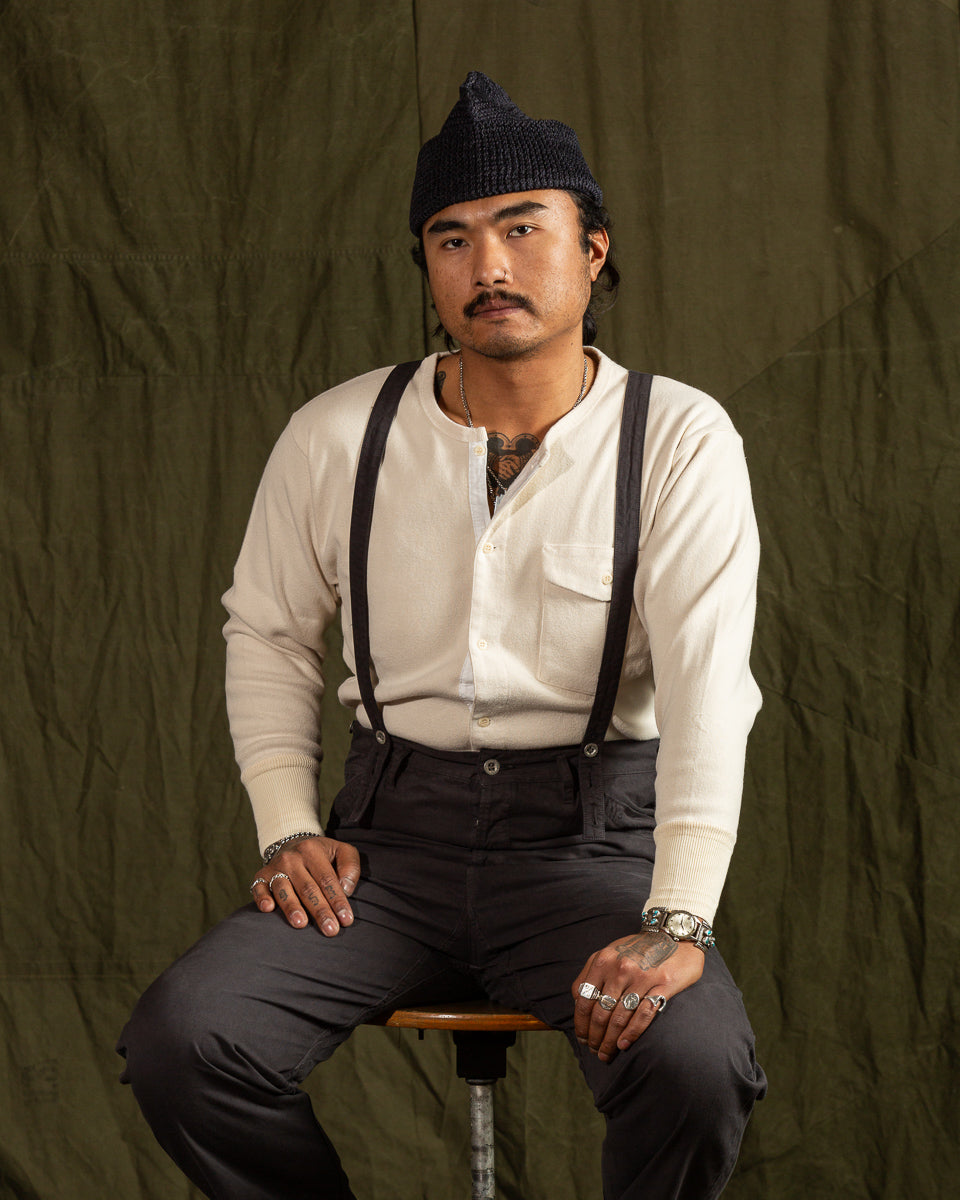 Black Sign Button Front Amish Underwear - Beige - Standard & Strange
