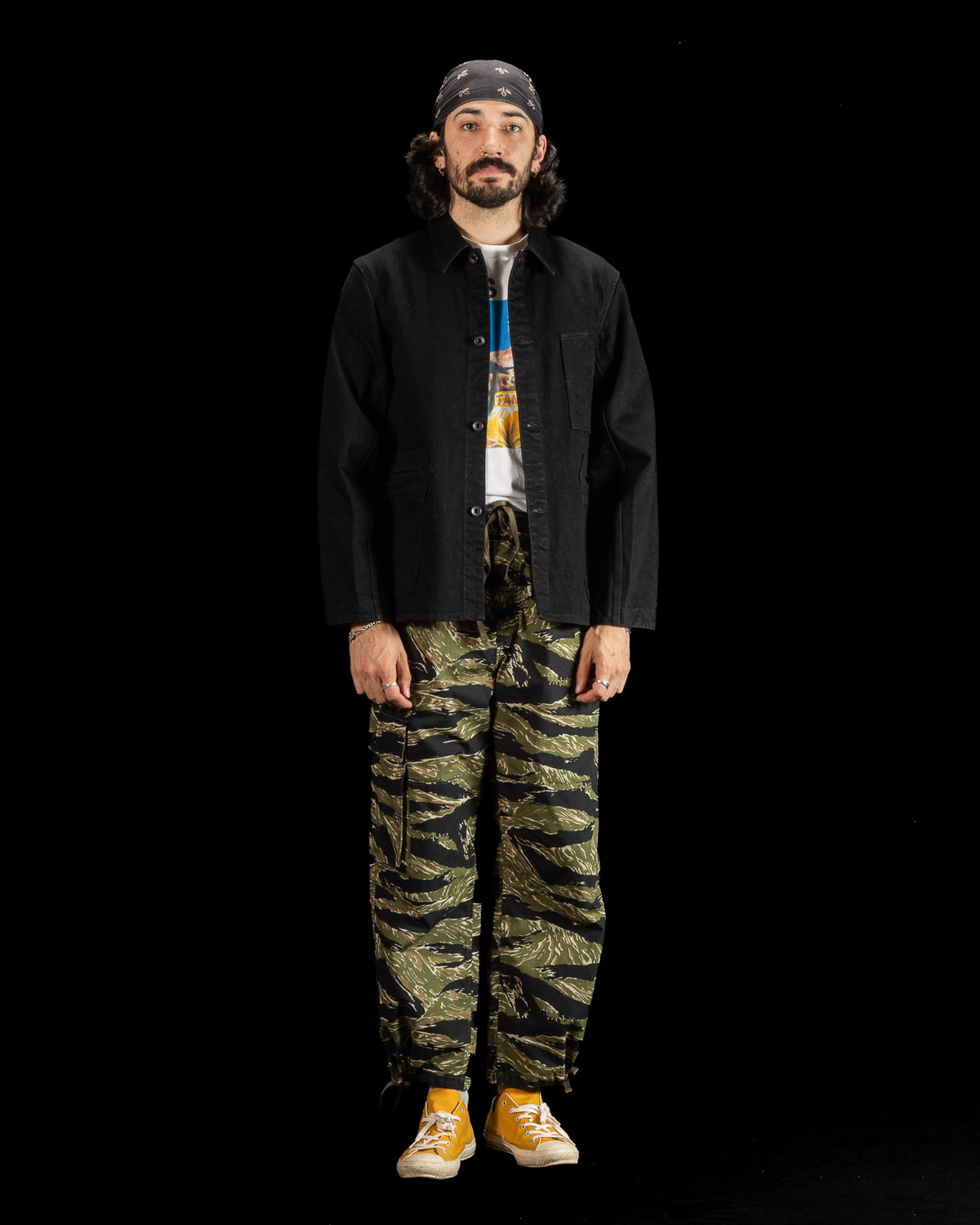Black Sign Denim Delta Jacket - 15 oz Black Denim - Standard & Strange