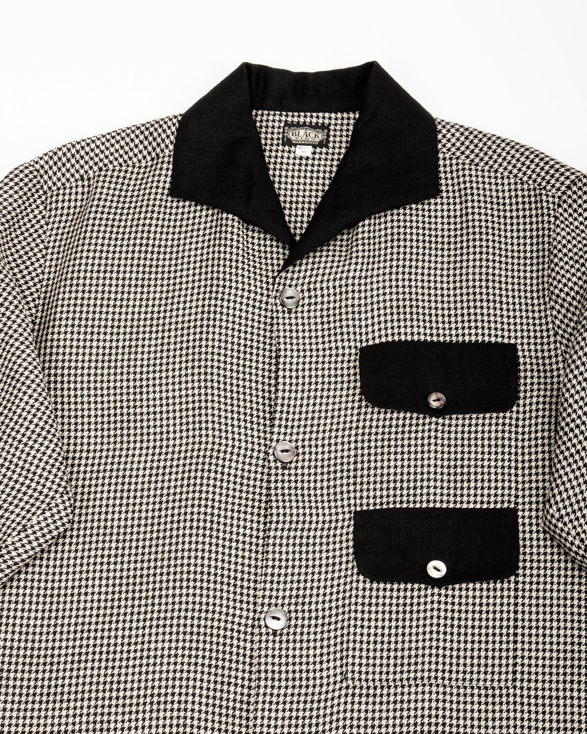 Black Sign Italian Collar 2 Tone "GIGORO" Jacket - Houndstooth - Standard & Strange
