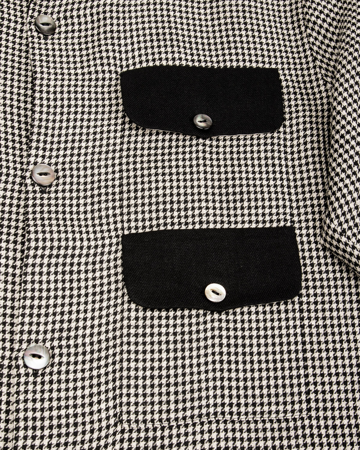 Black Sign Italian Collar 2 Tone "GIGORO" Jacket - Houndstooth - Standard & Strange