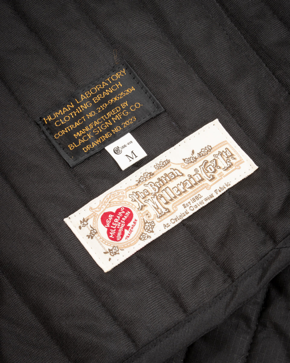 Black Sign Oiled Quilting Liner Jacket - Oiled Black - Standard & Strange