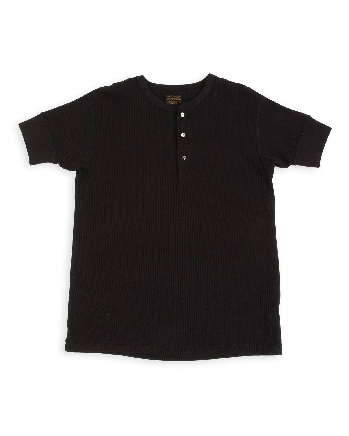 Black Sign Railroad Knit S/S Amish Underwear - Midnight Black - Standard & Strange