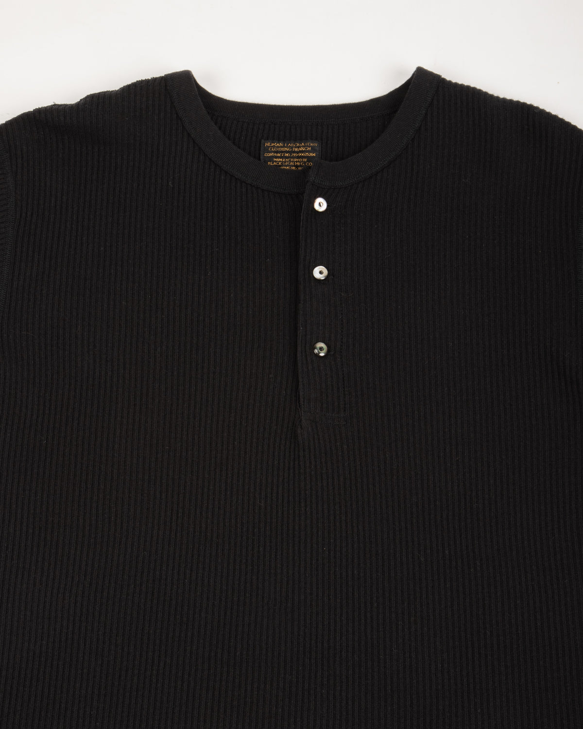 Black Sign Railroad Knit S/S Amish Underwear - Midnight Black - Standard & Strange