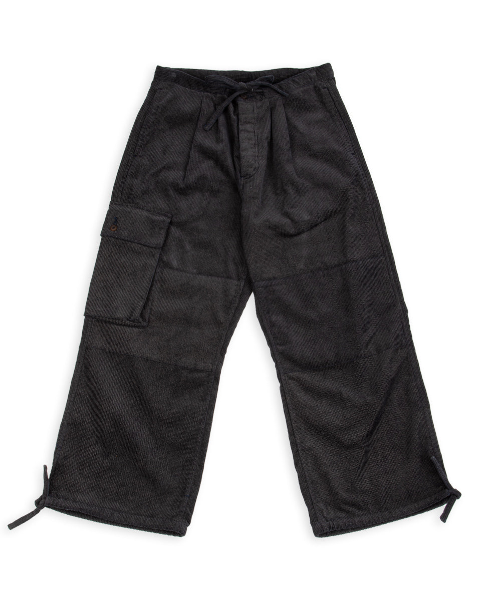 Black Sign Ripple Cord Filed Trousers - Deep Sea Navy - Standard & Strange