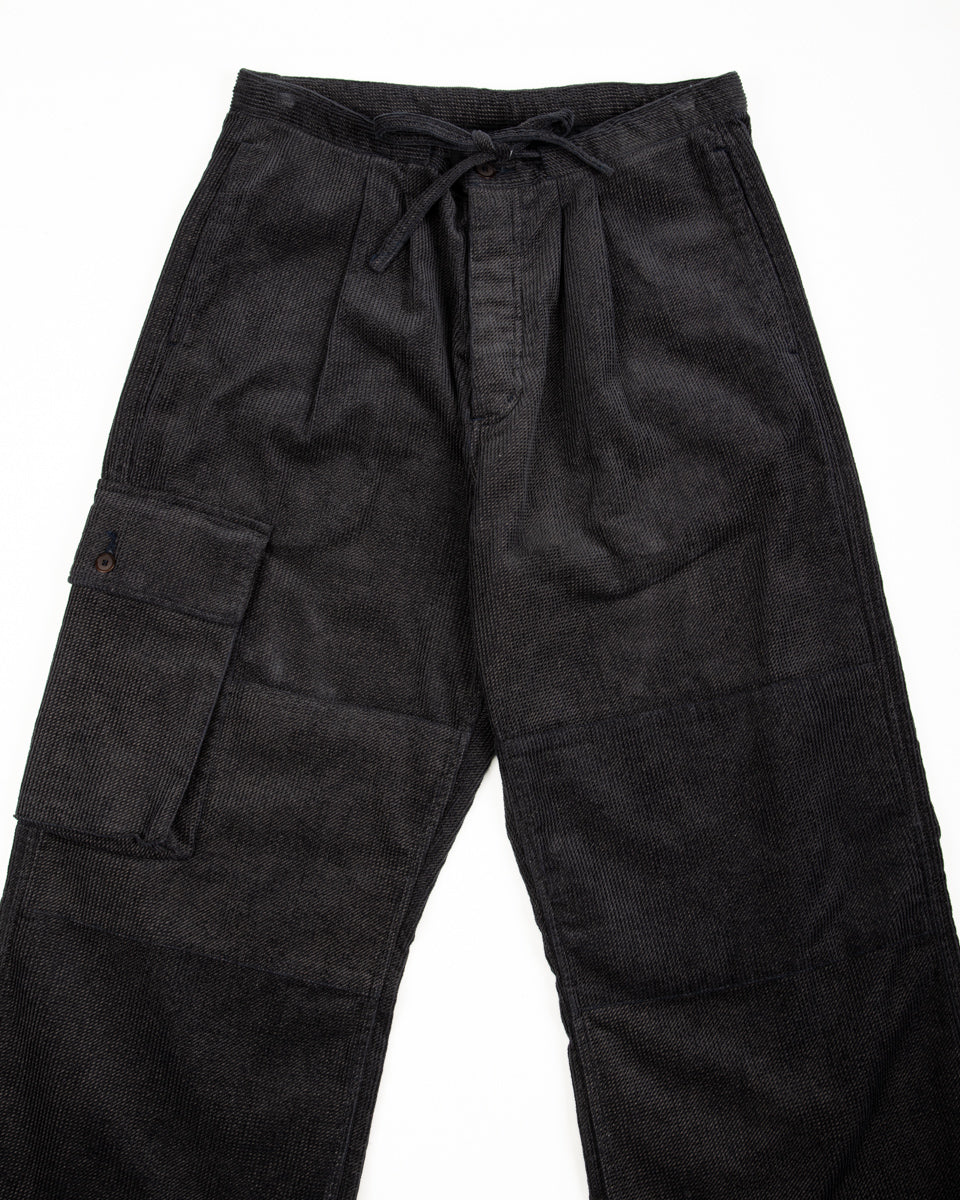 Black Sign Ripple Cord Filed Trousers - Deep Sea Navy - Standard & Strange