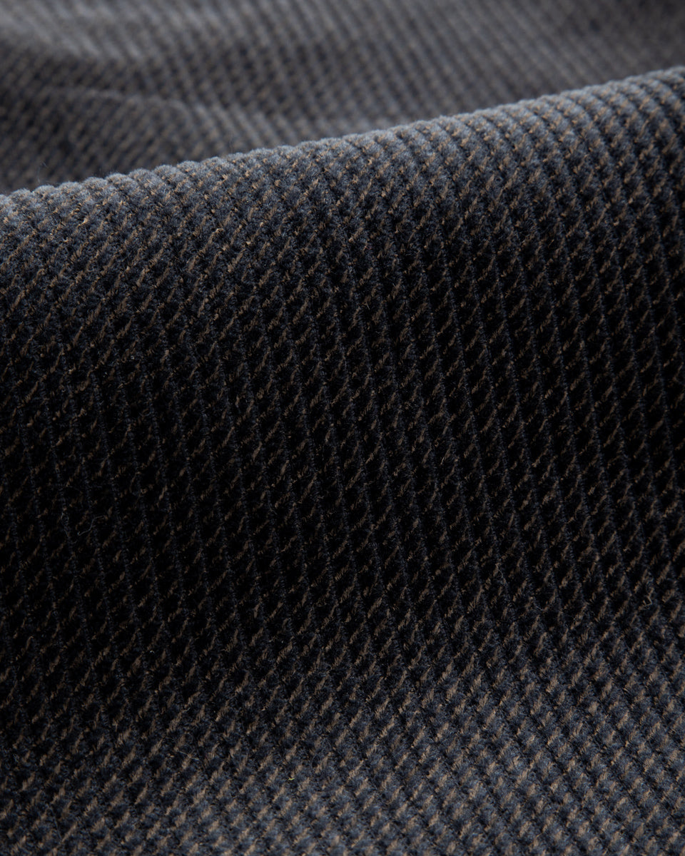 Black Sign Ripple Cord Filed Trousers - Deep Sea Navy - Standard & Strange