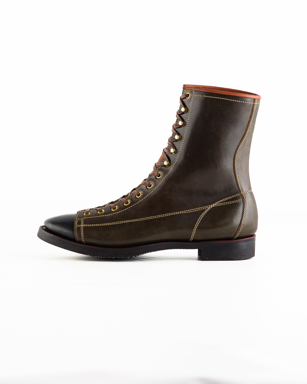 Clinch Boots Gary Boots - Dark Green Overdyed Horsebutt - CN-Wide Soft-Toe Last - Standard & Strange