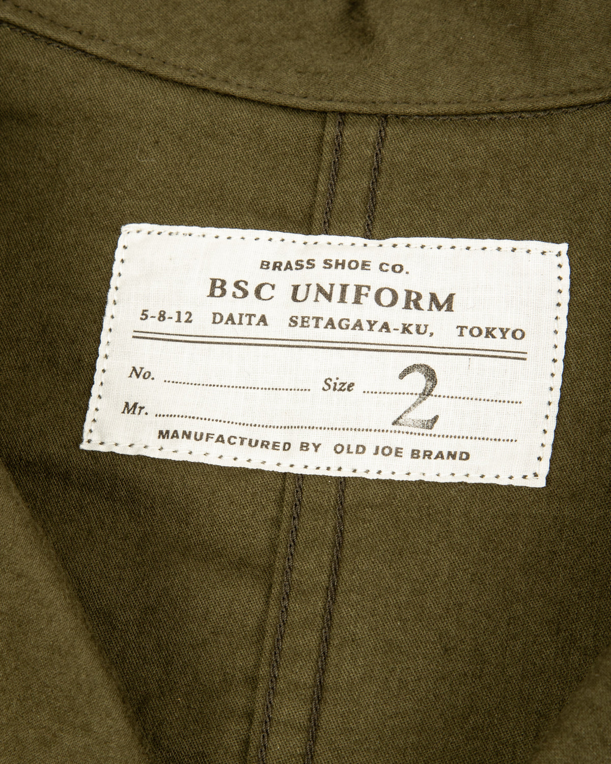 Clinch Boots BSC Uniform Light Moleskin French Zip Jacket - Green - Standard & Strange