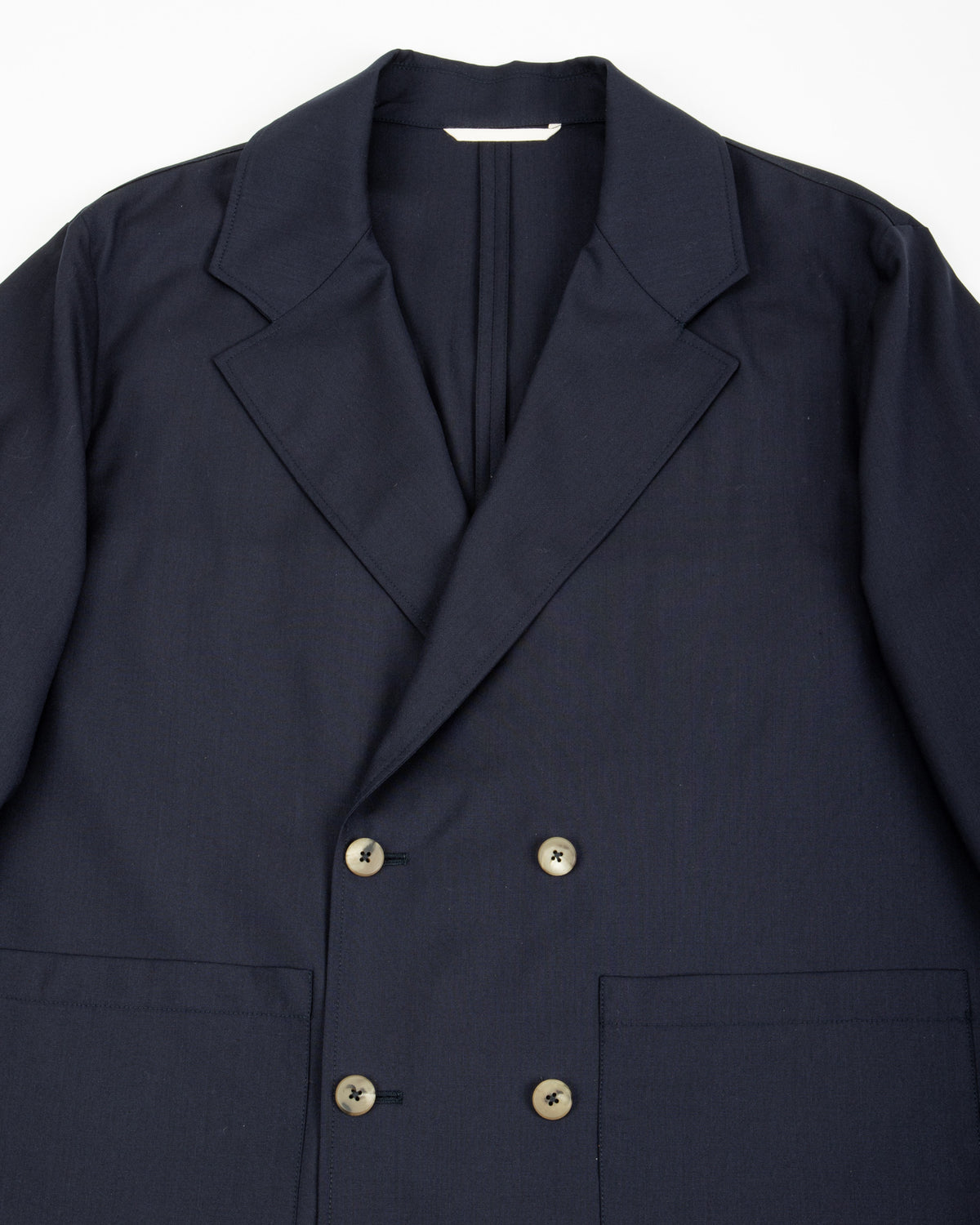 De Bonne Facture Double Breasted Jacket - Navy Wool - Standard & Strange