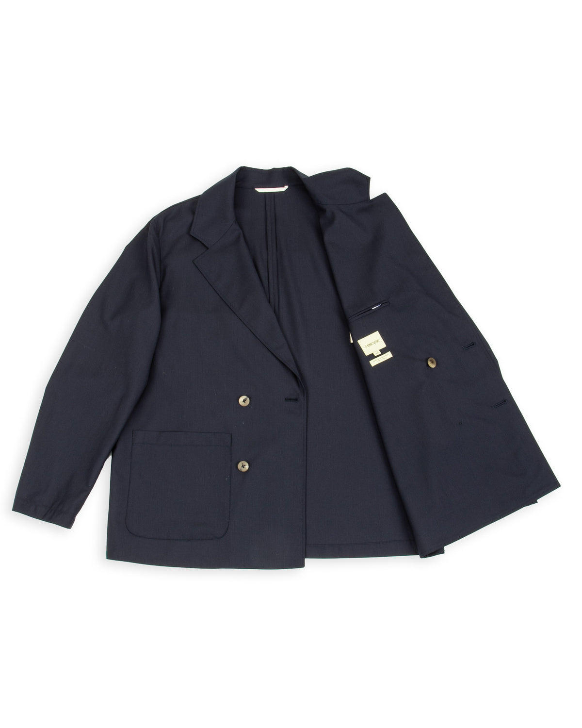 De Bonne Facture Double Breasted Jacket - Navy Wool - Standard & Strange