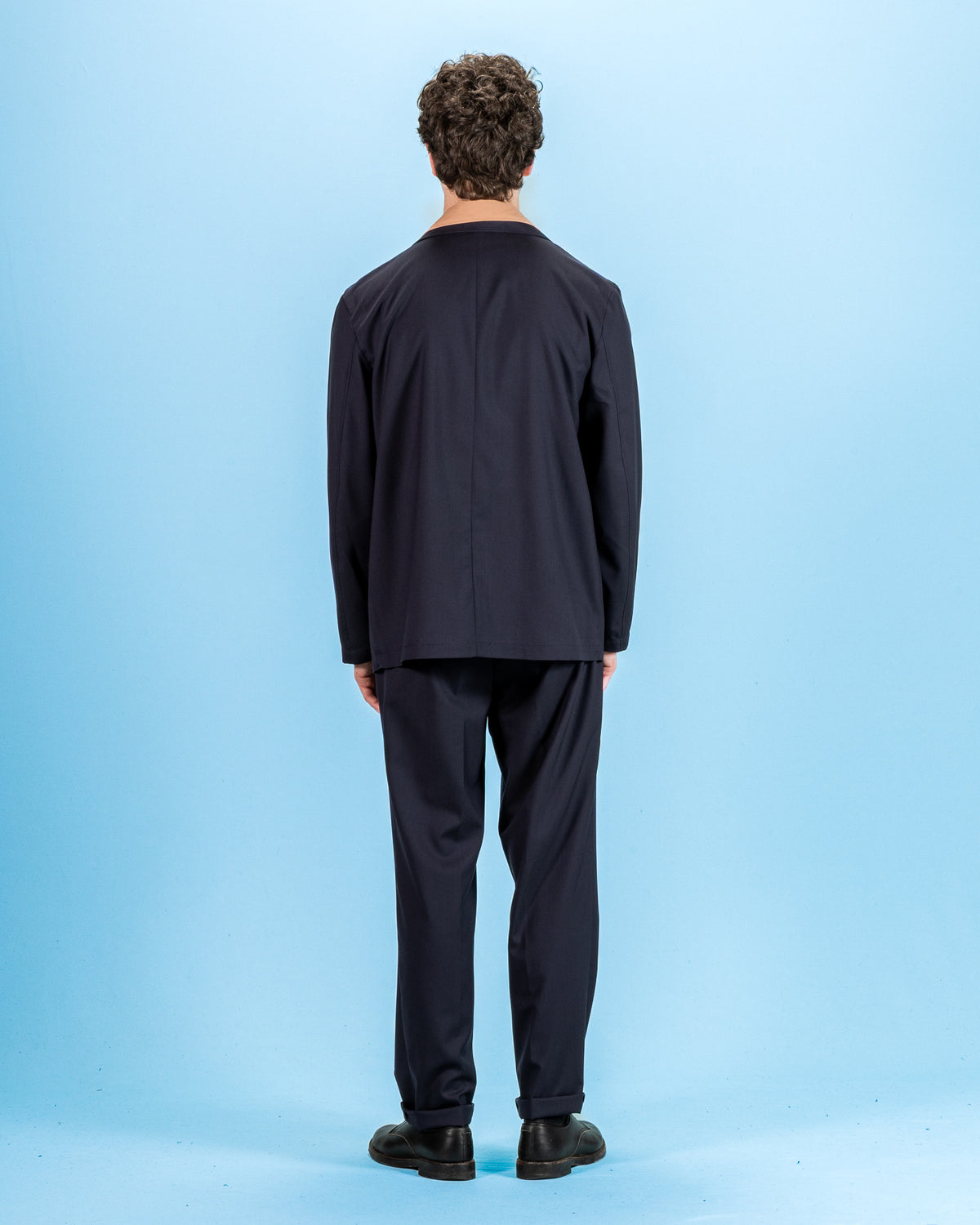 De Bonne Facture Double Breasted Jacket - Navy Wool - Standard & Strange