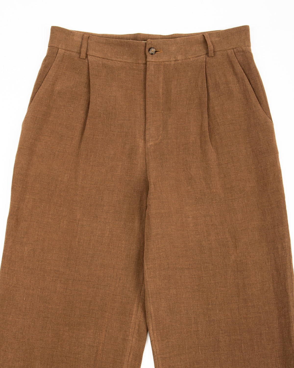 De Bonne Facture Grandad Trousers - Cinnamon Wool - Standard & Strange