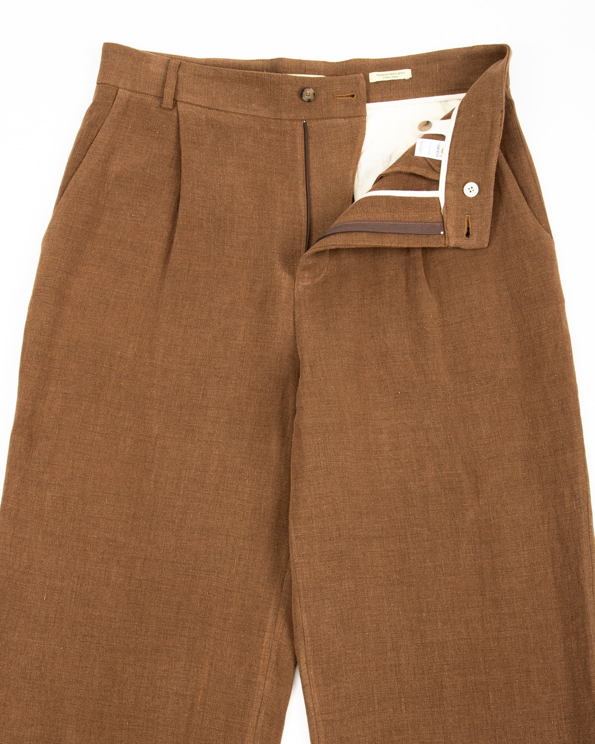 De Bonne Facture Grandad Trousers - Cinnamon Wool - Standard & Strange