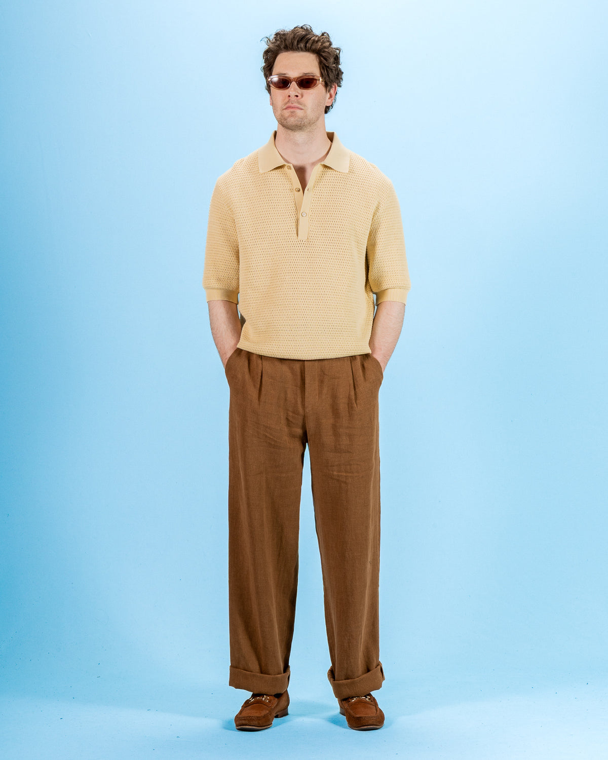 De Bonne Facture Grandad Trousers - Cinnamon Wool - Standard & Strange