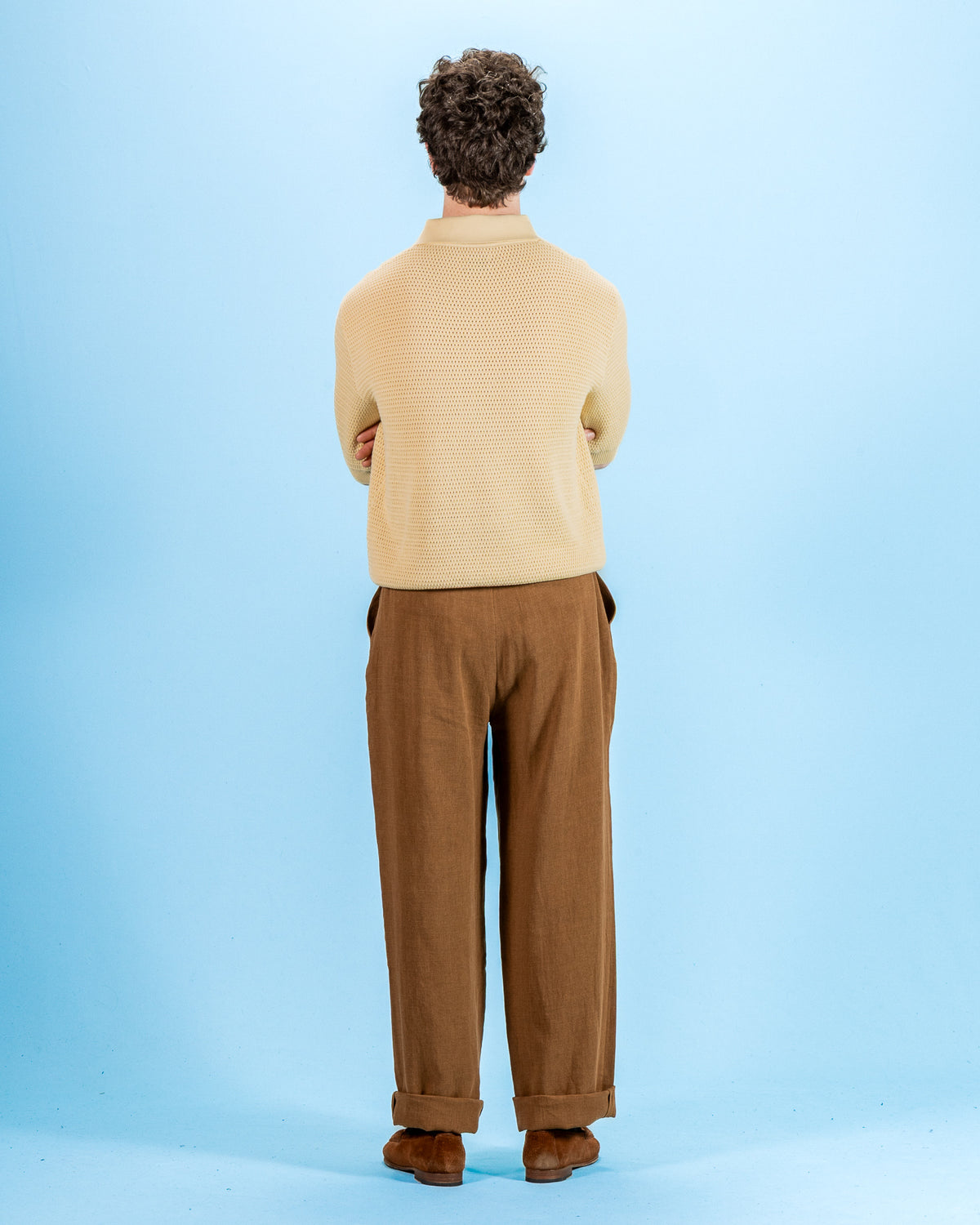 De Bonne Facture Grandad Trousers - Cinnamon Wool - Standard & Strange