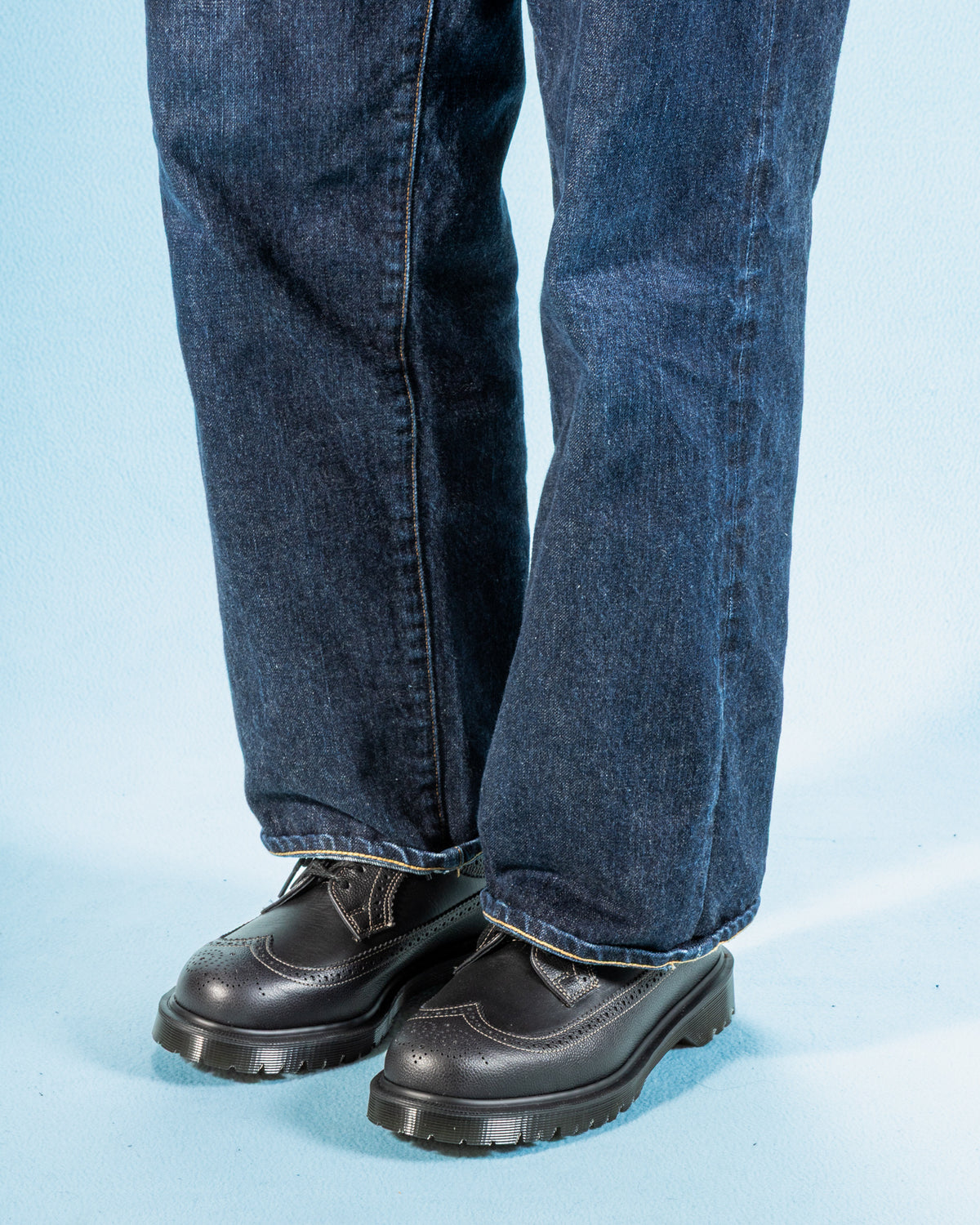 Dr. Martens 3989 Brogue Shoes - Black Westminster - Standard & Strange