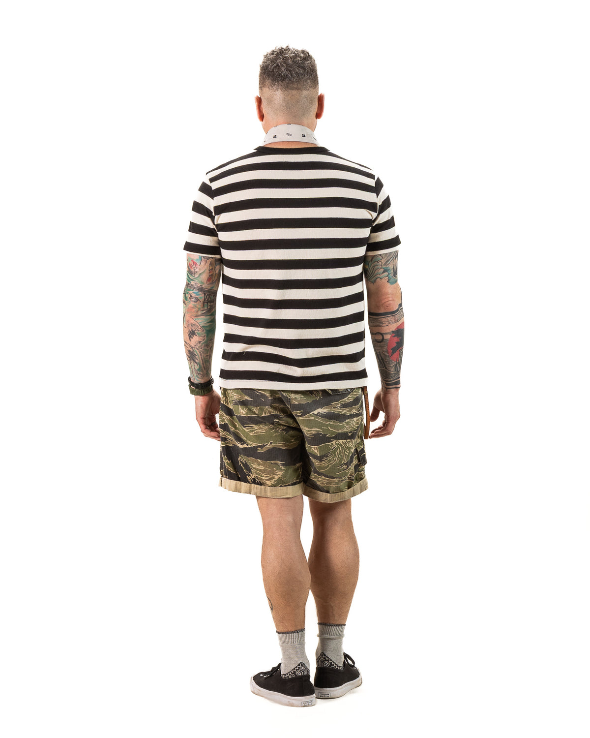 Freenote 13oz Shifter Tee - Natural/Black Stripe - Standard & Strange