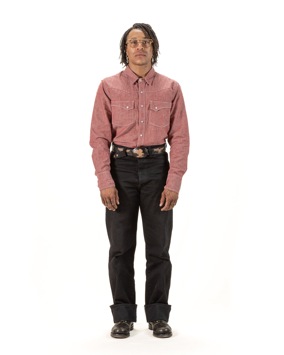Freenote Calico Western Shirt - Dusty Red - Standard & Strange
