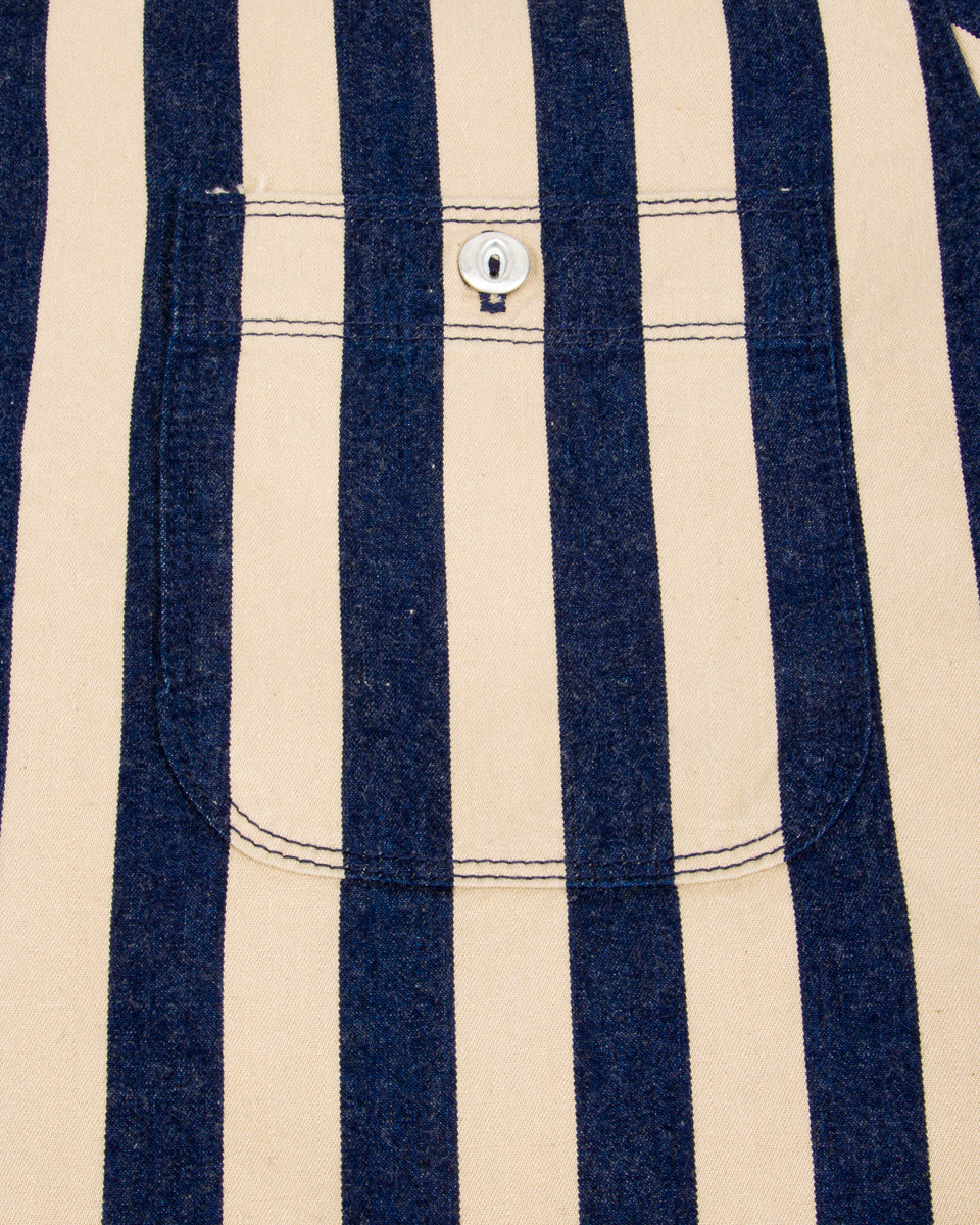 Freenote Dayton Shirt - Indigo Wide Stripe - Standard & Strange