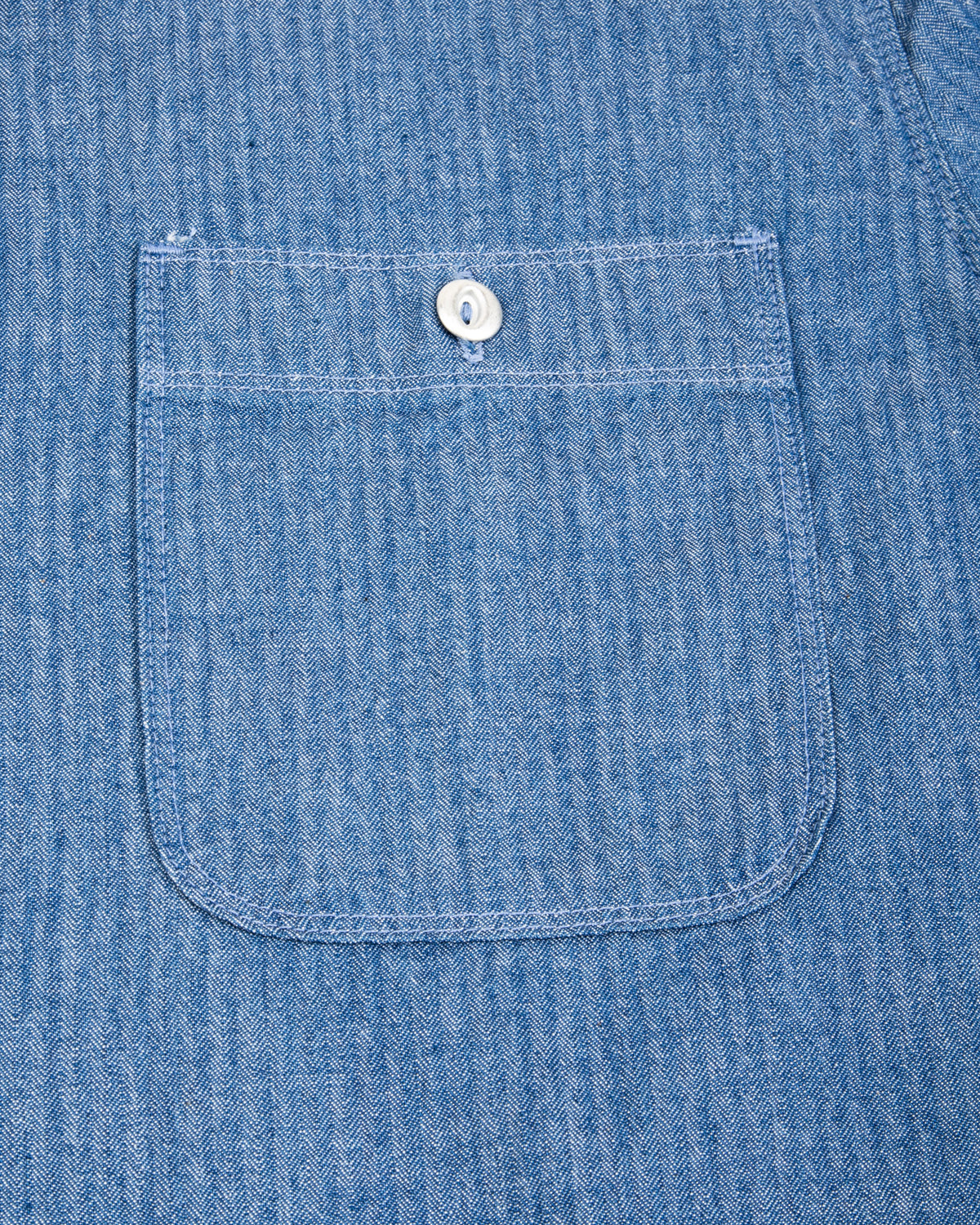 Freenote Dayton S/S Shirt - 5oz Blue Herringbone - Standard & Strange