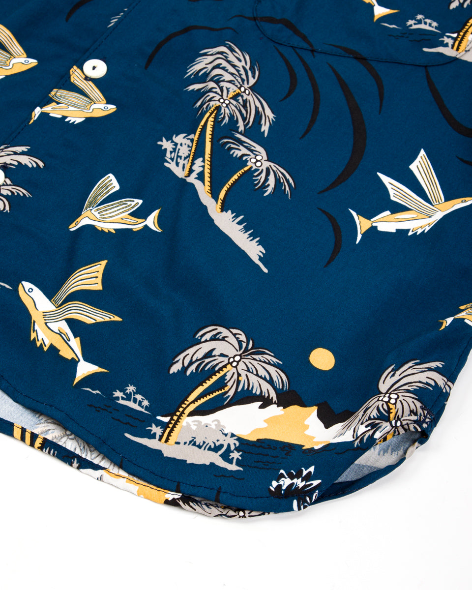 Freenote Dean Double Pocket - Navy Flying Fish - Standard & Strange