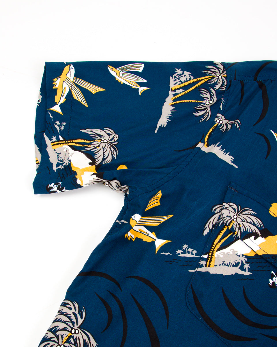Freenote Dean Double Pocket - Navy Flying Fish - Standard & Strange