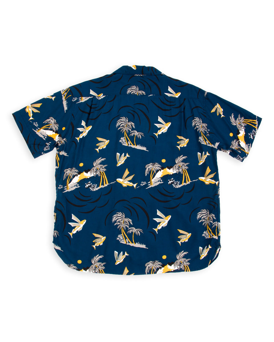 Freenote Dean Double Pocket - Navy Flying Fish - Standard & Strange