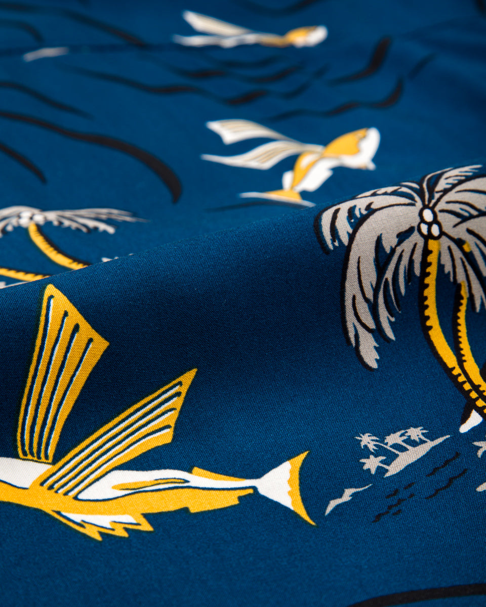 Freenote Dean Double Pocket - Navy Flying Fish - Standard & Strange