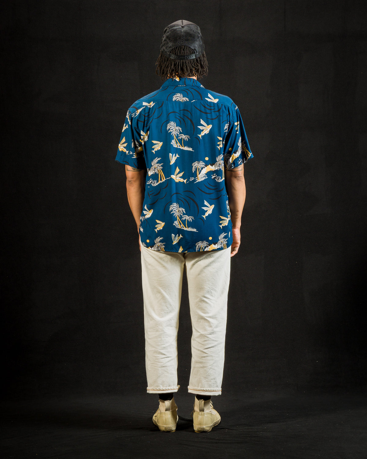 Freenote Dean Double Pocket - Navy Flying Fish - Standard & Strange