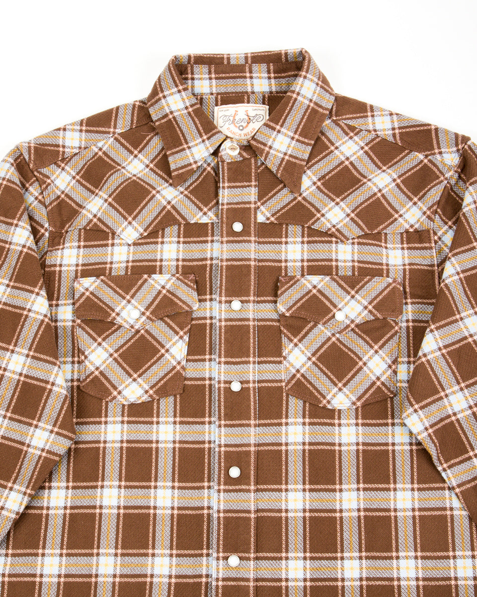 Freenote Western Scout Shirt - Brown Plaid - Standard & Strange