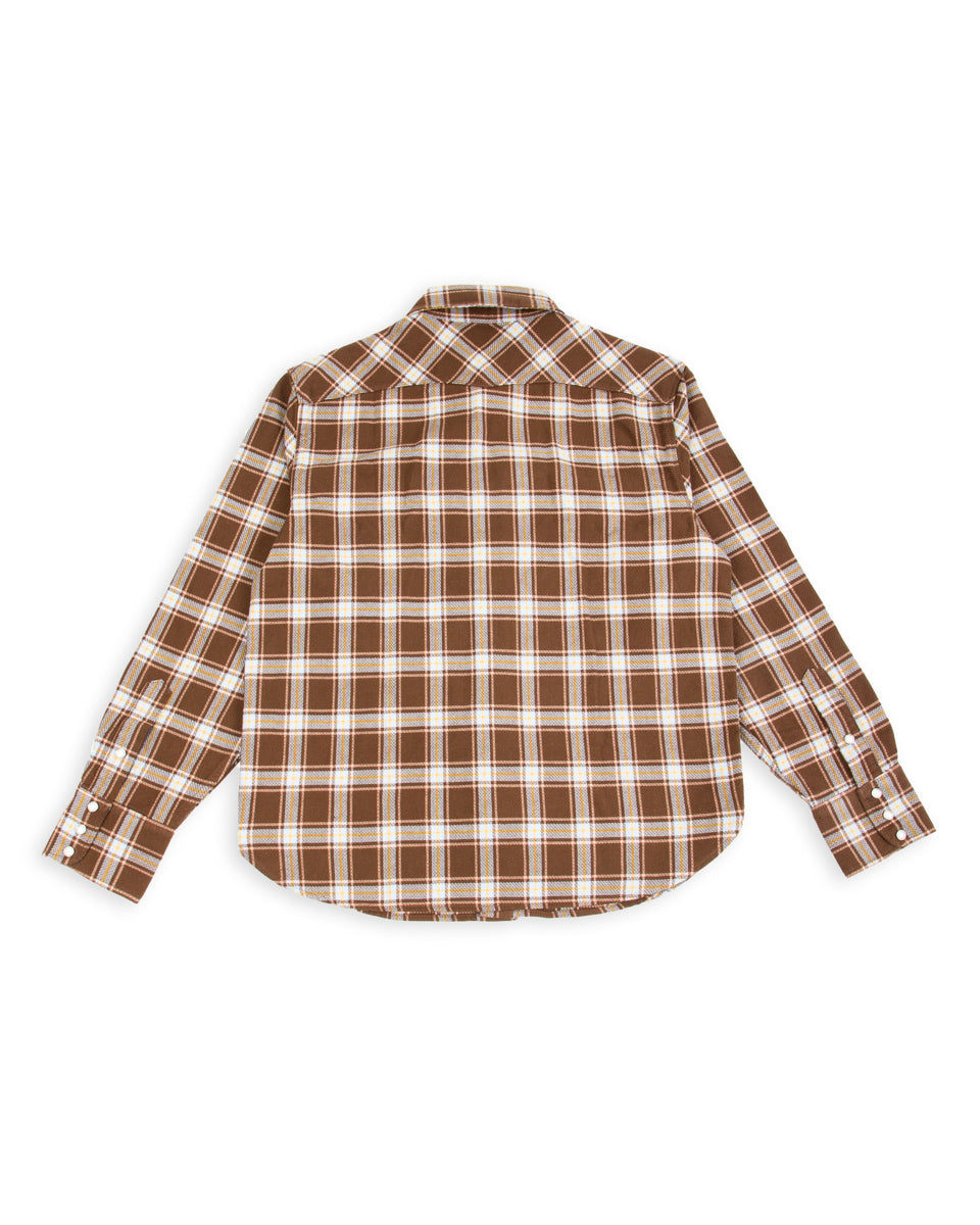 Freenote Western Scout Shirt - Brown Plaid - Standard & Strange