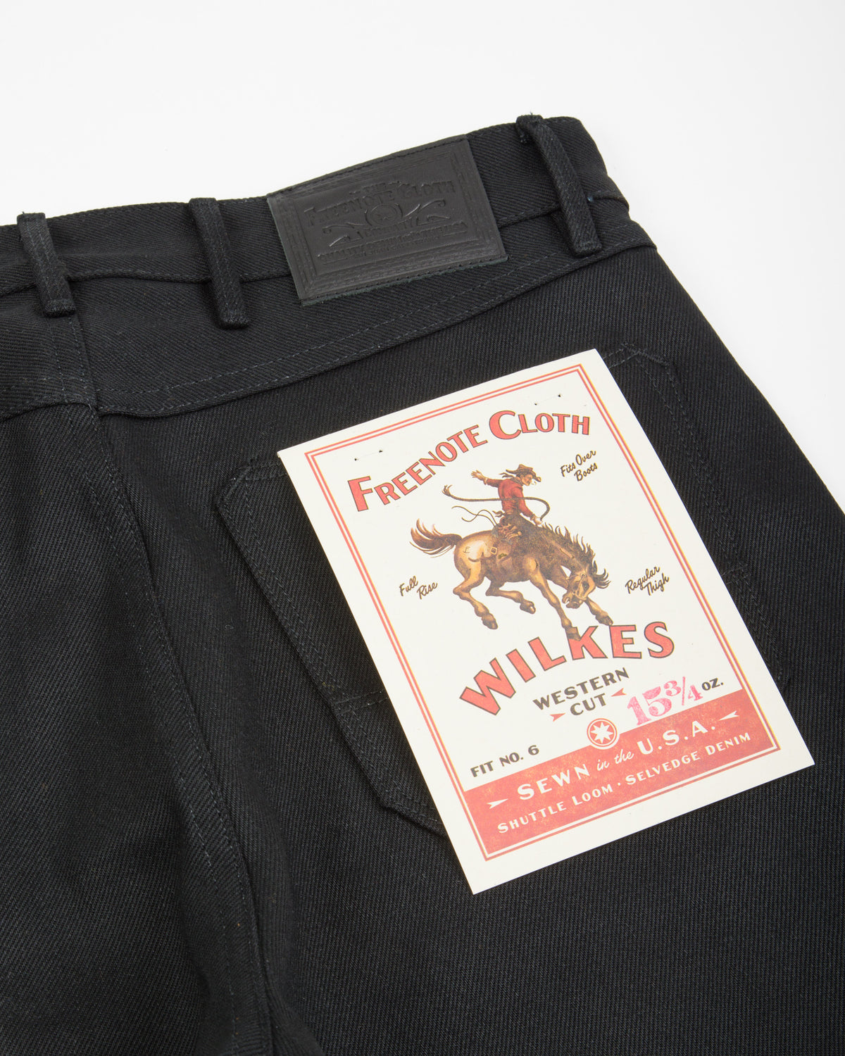 Freenote Wilkes Western - 15.75oz Black/Black - Standard & Strange