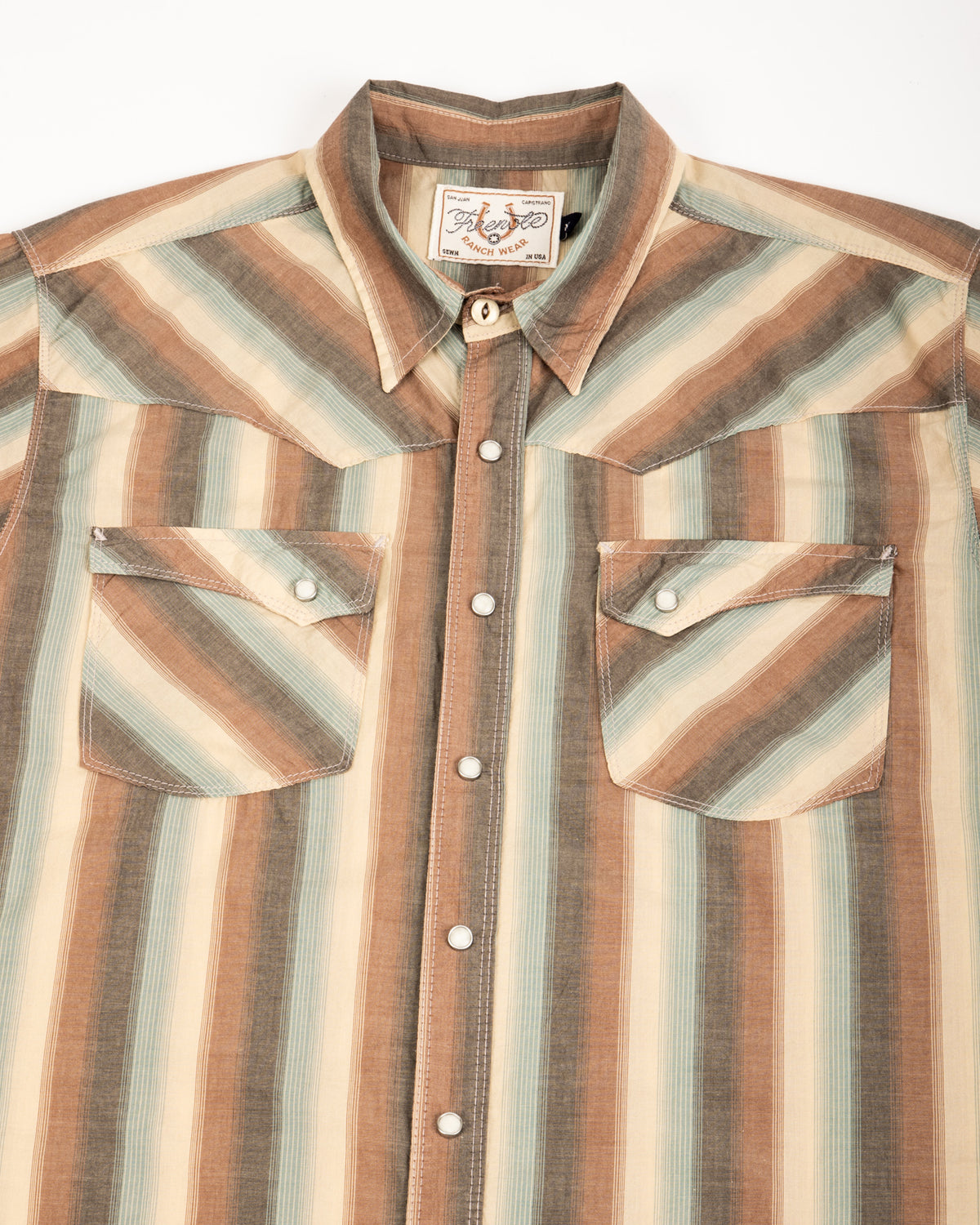 Freenote Calico Western Shirt S/S - Desert Stripe - Standard & Strange