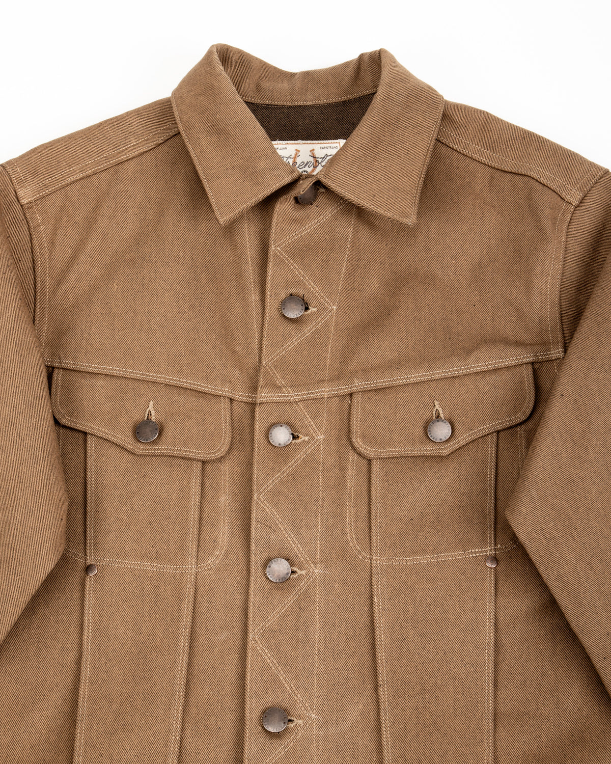 Freenote High Low Jacket - 15oz Light Brown Denim - Standard & Strange