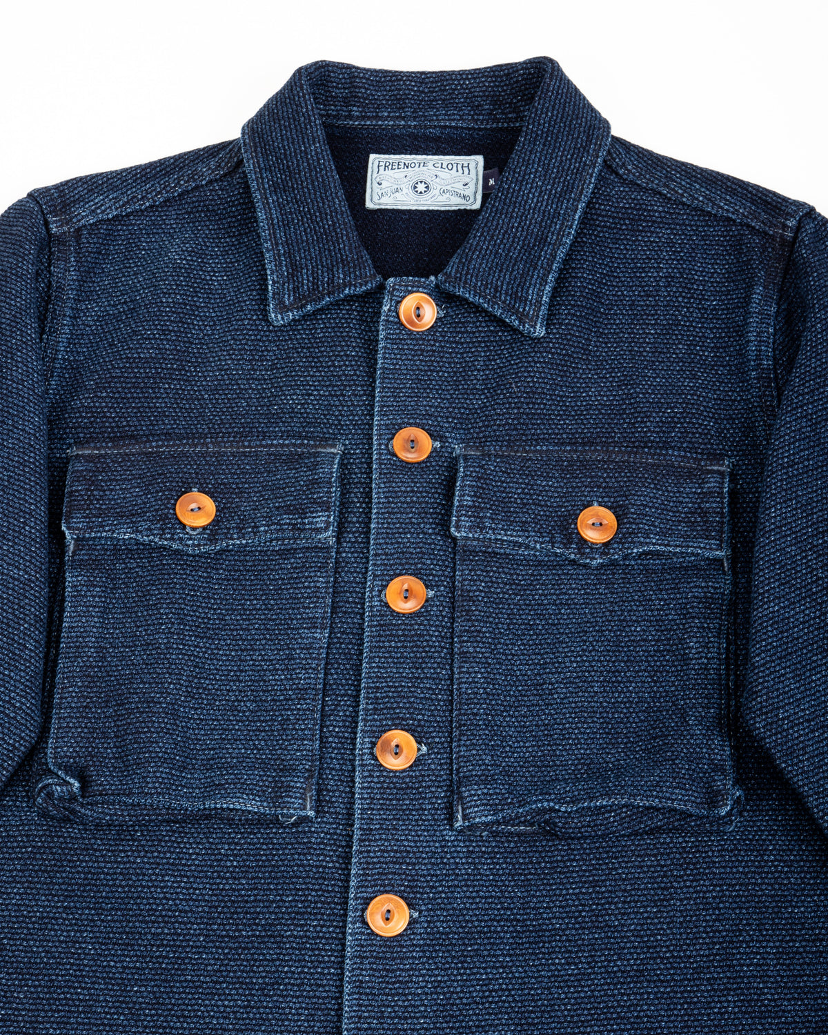 Freenote Midway CPO Shirt - Sashiko Single Rinsed - Standard & Strange