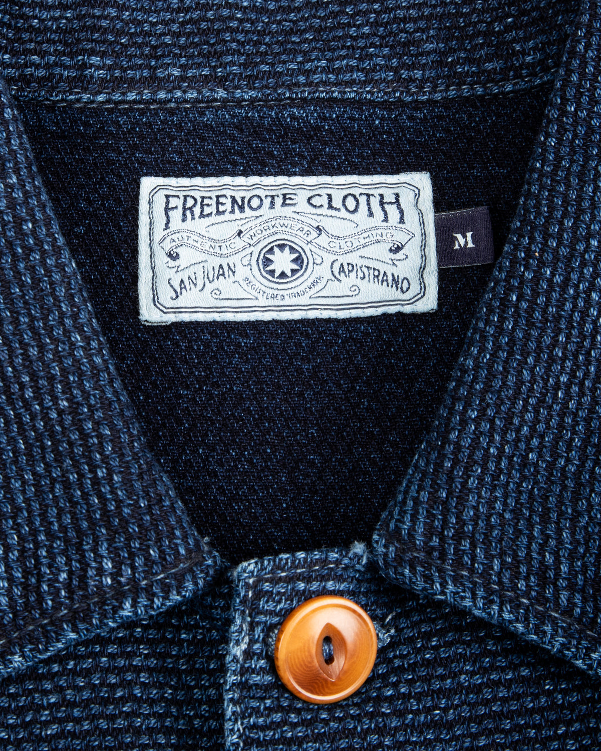 Freenote Midway CPO Shirt - Sashiko Single Rinsed - Standard & Strange