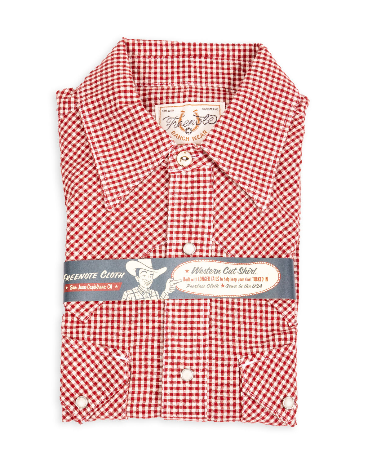Freenote North Fork S/S Shirt - Red Gingham - Standard & Strange